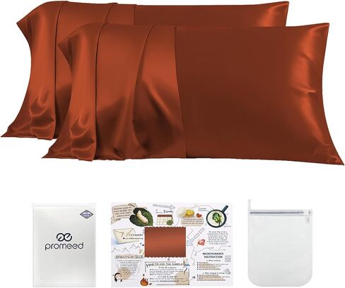 PROMEED 100% Mulberry Silk Toddler Pillowcase 13x18, Both Sides 23 Momme Grade 6A+ Silk Pillow Case Travel Size with Laundry Bag (Toddler/Travel-13 x18, Champagne) in Saudi Arabia