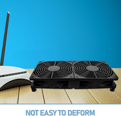 Uonlytech Dual USB Cooling Fans Speed Case Fan Compact Material for Routers Laptops and Desktops Efficient Heat Dissipation in Kuwait