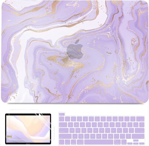 BELKA Compatible with MacBook Pro 13 inch Case M2 2025 2024 2023 2022 2021-2016 A2338 M1 A2251 A2289 A2159 A1989 A1708 A1706, Plastic Hard Shell Case+Keyboard Cover+Screen Protector, Shiny Pearl in Saudi Arabia