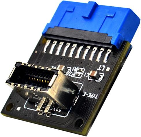 محول اللوحة الأمامية Vaguelly USB 3.0 19 Pin إلى USB 3.2 20 Pin للموصل الداخلي للكمبيوتر الشخصي المتوافق مع ملحقات الكمبيوتر وملحقاته in Kuwait