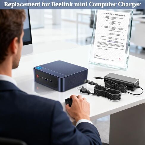 19V Charger for Beelink Desktop Mini Computer AC Adapter for Beelink GTR SER SEi GT-R PC SEI8 SEI10 SEi11 GTR4 GTR5 GTR6 SER3 SER4 SER5 SER6 W11 Pro Desktop Mini PC Power Cord in Saudi Arabia