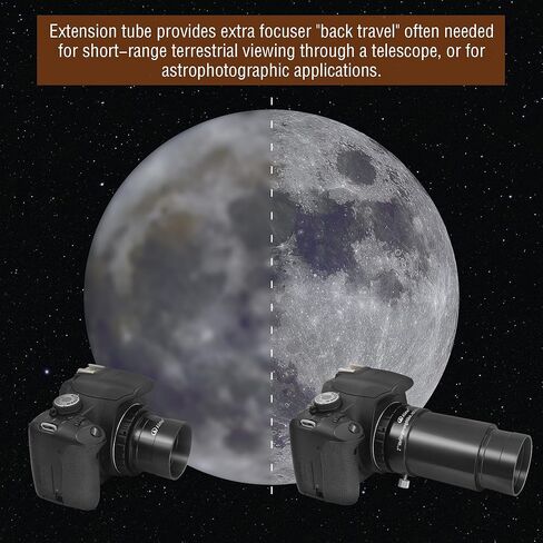 Alstar 2-Inch Telescope Eyepiece Extension Tube Adapter - Bundle with - M48/T2 Telescope Adapter in Saudi Arabia