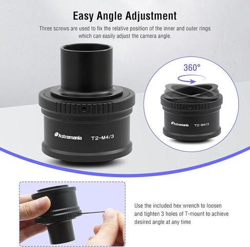Astromania T T2 Mount and M42 to 1.25" Telescope Adapter - Bundle with - Anti-Vibration Suppression Pads in Saudi Arabia