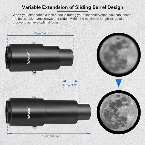 Alstar 1.25" Extendable Camera Adapter - Bundle with - 0.5X Reducer in Saudi Arabia