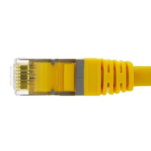 كابل تصحيح NavePoint Ethernet CAT6A، S/FTP، 26AWG، 5 قدم، 5 حزم، أصفر in Saudi Arabia