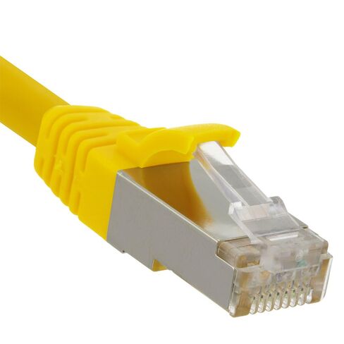 كابل تصحيح NavePoint Ethernet CAT6A، S/FTP، 26AWG، 5 قدم، 5 حزم، أصفر in Saudi Arabia