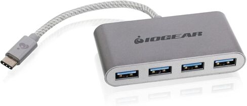 IOGEAR USB-C إلى USB 3.0 Hub - 1 USB-C in - 4 USB 3.0 Out - USB 3.0 معدل بيانات يصل إلى 5 جيجابت في الثانية - متوافق مع الإصدارات السابقة مع USB 2.0 وUSB 1.1 - MacBook - الكمبيوتر اللوحي - الهاتف الذكي - GUH3C14 in Kuwait
