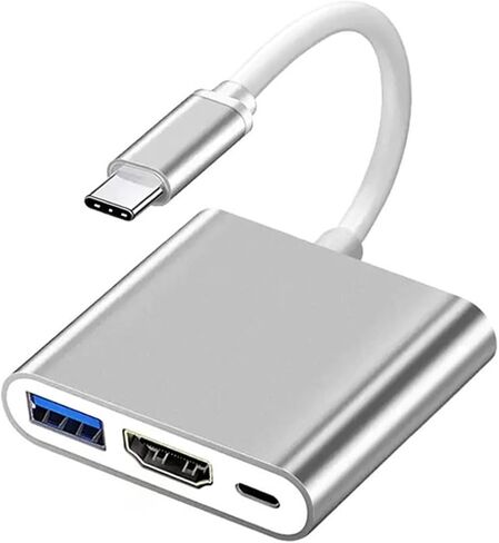 محول USBC إلى HDMI متعدد المنافذ، محول USB-C رقمي AV، موسع من النوع C إلى HDTV مع مخرج 4K HD-MI USD3.0 وشحن PD 100W متوافق مع أجهزة MacBook/Mac Pro Air iPhone 15 والمزيد من أجهزة USB-C in Kuwait