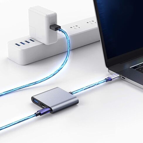 3-in-1 Type C Hub, Hd Adapter Cable USB C to USB, Pd Power Supply Hub Expansion Dock in Saudi Arabia
