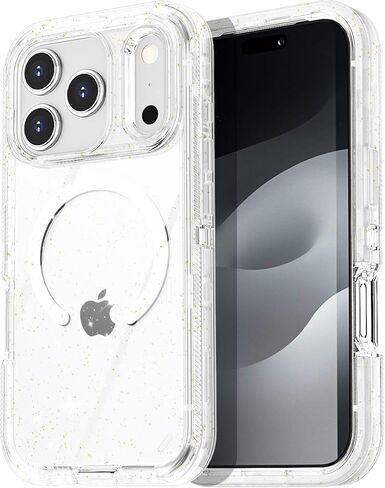 حافظة AICase لهاتف iPhone 17 Pro Max شفافة مع حماية Magsafe شديدة التحمل من السقوط، جسم كامل متين مقاوم للصدمات/الغبار، طبقة ثلاثية شفافة واقية عسكرية متينة لهاتف 17 ProMax 6.9"_1 in Kuwait