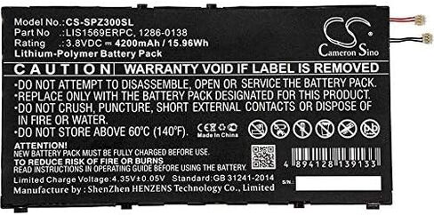 استبدال بطارية BELLV لسوني 1286-0138، LIS1569ERPC SGP611، SGP612/W، SGP621، SGP641، SOT22، Xperia Tablet Z3 Compact، Xperia Z3 Compact 8"، Xperia Z3 Tablet in Kuwait