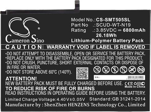 3.85V 6800mAh SCUD-WT-N19 Battery Replacement for Tab A7 10.4 2020 SM-T505 SM-T500 in Saudi Arabia