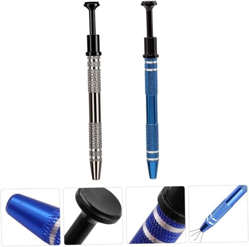 2Pcs IC Extraction Tool Kit Precision Grabber for Electronic Components Chip Picker and Screw Clips Suitable for Circuit Board and Motherboard Repairs in Saudi Arabia