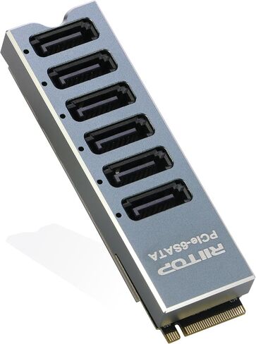M.2 to SATA 3.0 Adapter [6-Port] with 6X SATA3 Cable + M.2 to SATA Adapter [6-Port] with Case in Saudi Arabia