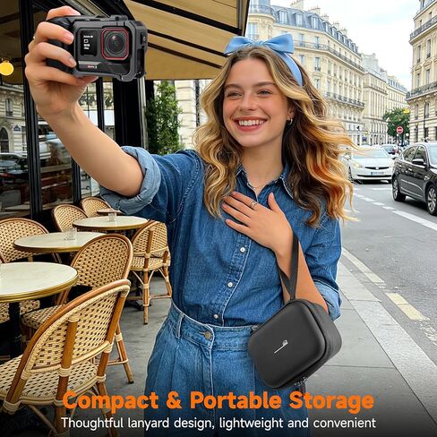 حقيبة حمل لجهاز Insta360 Ace Pro 2/ACE Pro Xplore Grip Pro Bundle حقيبة سفر صلبة ملحقات بطارية تخزين (فقط لجراب Xplore Grip Pro) in Kuwait