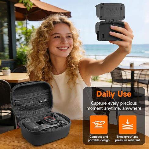 حقيبة حمل لجهاز Insta360 Ace Pro 2/ACE Pro Xplore Grip Pro Bundle حقيبة سفر صلبة ملحقات بطارية تخزين (فقط لجراب Xplore Grip Pro) in Kuwait