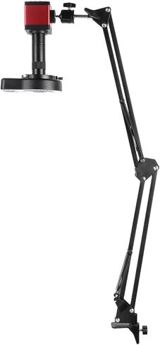 مجهر رقمي بعدسة تكبير 1-150X C-Mount 13MP VGA HDMI كاميرا فيديو إلكترونية - مجهر لحام معدني (4K 48MP نوع C HDMI، قابس أمريكي) in Kuwait