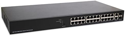 VX-GPF1626 24-Port GbE RJ45 + 2-Port GbE RJ45/SFP Web Smart+ GbE Managed PoE+ Switch in Saudi Arabia