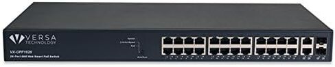 VX-GPF1626 24-Port GbE RJ45 + 2-Port GbE RJ45/SFP Web Smart+ GbE Managed PoE+ Switch in Saudi Arabia