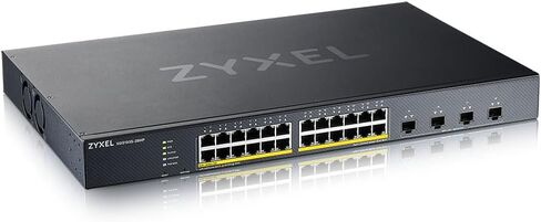 Zyxel محول جيجابت إيثرنت 24 منفذ | الإدارة الذكية | 375 واط بو + الميزانية | 4 فتحات 10G SFP+ | وضع السحابة الهجينة [XGS1935-28HP] in Kuwait