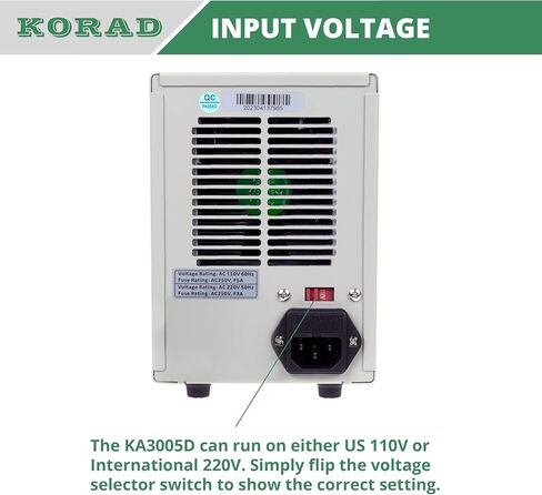 KORAD KD3005D - مصدر طاقة خطي متغير الدقة وقابل للتعديل 30 فولت، 5 أمبير تيار مستمر، درجة مختبر رقمية منظمة... in Kuwait
