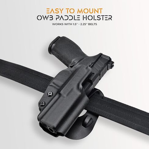 OWB Paddle Holster Fits Springfield Hellcat Pro Outside The Waistband Carry Gun Holster Kydex American Made OWB with Paddle Attachment in Saudi Arabia