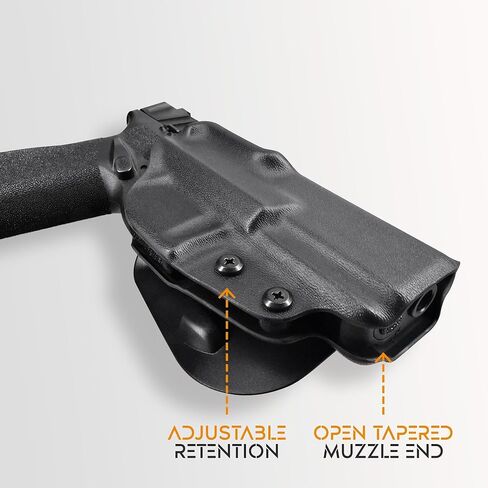 OWB Paddle Holster Fits Springfield Hellcat Pro Outside The Waistband Carry Gun Holster Kydex American Made OWB with Paddle Attachment in Saudi Arabia