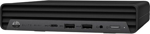 كمبيوتر سطح المكتب HP Elite Mini G9 Business (Intel 12-Core i7-12700T، 16GB DDR5 RAM، 512GB SSD، UHD Graphics 730)، MFF، 2x DisplayPorts، HDMI، USB-C، Ethernet، Wi-Fi 6E، Bluetooth 5.3، Win 11 Pro، أسود in Kuwait