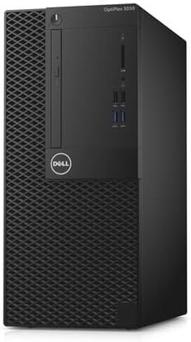 كمبيوتر مكتبي Dell OptiPlex 3050 Tower، كمبيوتر Windows 11 PRO، Intel Core i5-7500، ذاكرة وصول عشوائي 8 جيجابايت، SSD 256 جيجابايت، منفذ DisplayPort، لوحة مفاتيح وماوس (متجدد) in Kuwait