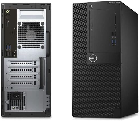 كمبيوتر مكتبي Dell OptiPlex 3050 Tower، كمبيوتر Windows 11 PRO، Intel Core i5-7500، ذاكرة وصول عشوائي 8 جيجابايت، SSD 256 جيجابايت، منفذ DisplayPort، لوحة مفاتيح وماوس (متجدد) in Kuwait