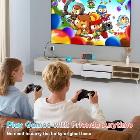 منصة Switch2 (سبائك الألومنيوم)، محطة إرساء محمولة لمفتاح السفر 2 تدعم 4K عند 60 هرتز، سويتش 2 وضع تلفزيون متوافق مع NS2/NS/NS OLED، بديل لجهاز Nintendo Switch 2 Dock مع HDMI2.0/PD 100W/USB3.0 in Kuwait