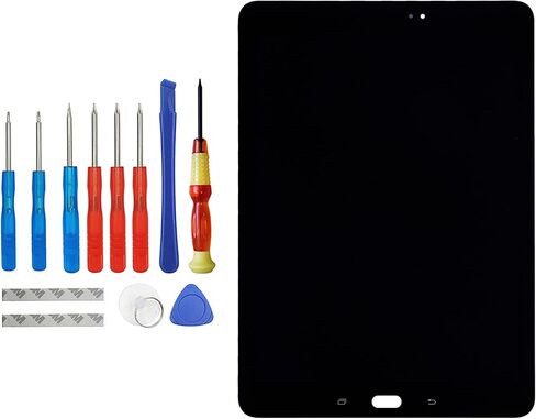 Replacement Tablet Screen Compatible with Samsung Galaxy Tab S3 9.7 SM-T820 SM-T825 with Toolkit (Black) in Saudi Arabia