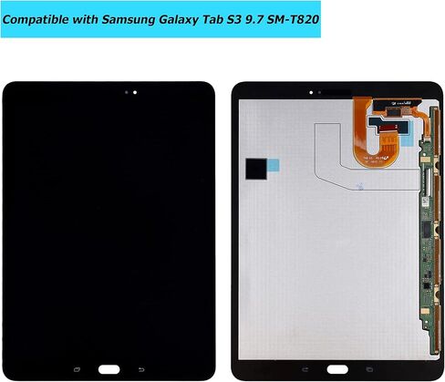 Replacement Tablet Screen Compatible with Samsung Galaxy Tab S3 9.7 SM-T820 SM-T825 with Toolkit (Black) in Saudi Arabia