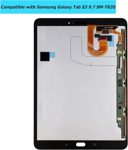 Replacement Tablet Screen Compatible with Samsung Galaxy Tab S3 9.7 SM-T820 SM-T825 with Toolkit (Black) in Saudi Arabia