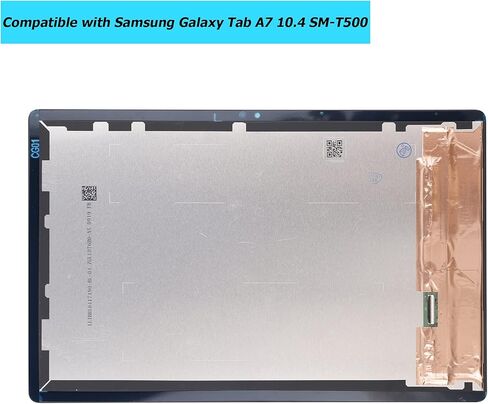 شاشة كمبيوتر لوحي بديلة متوافقة مع Samsung Galaxy Tab A7 10.4 SM-T500 SM-T505 مع مجموعة أدوات (أسود) in Saudi Arabia