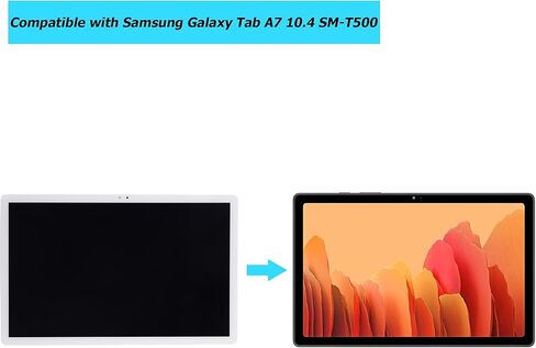 Replacement Tablet Screen Compatible with Samsung Galaxy Tab A7 10.4 SM-T500 SM-T505 with Toolkit (White) in Saudi Arabia