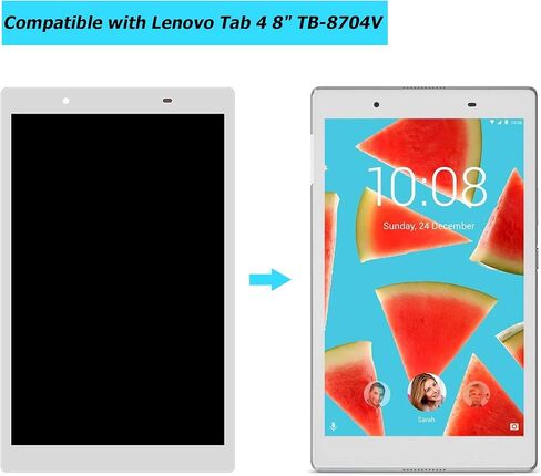 Replacement Tablet Screen Compatible with Lenovo Tab 4 8" TB-8704V 4 8" TB-8504F TB-8304F TB-8304F1 ZA2B0009US with Toolkit (White) in Saudi Arabia