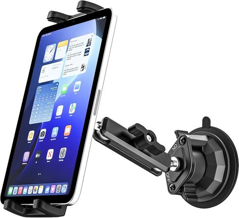 Car Holder for iPad Mini, Truck Windshield Tablet Mount with Super Suction Cup, 360° Adjustable Metal Arm Side Window Tablet Holder for iPad Mini 7 6 5 4 3 2, iPad Air Pro, iPhone, 4-13" Device in Saudi Arabia