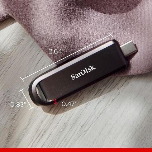 محرك أقراص فلاش SanDisk Extreme PRO سعة 256 جيجابايت مع USB-C - سرعات قراءة تصل إلى 1000 ميجابايت/ثانية وسرعات كتابة 900 ميجابايت/ثانية - لأجهزة الكمبيوتر المحمولة وأجهزة الكمبيوتر والأجهزة اللوحية - USB عالي الأداء من النوع C، أسود - SDCZ890-256G-G46 in Saudi Arabia