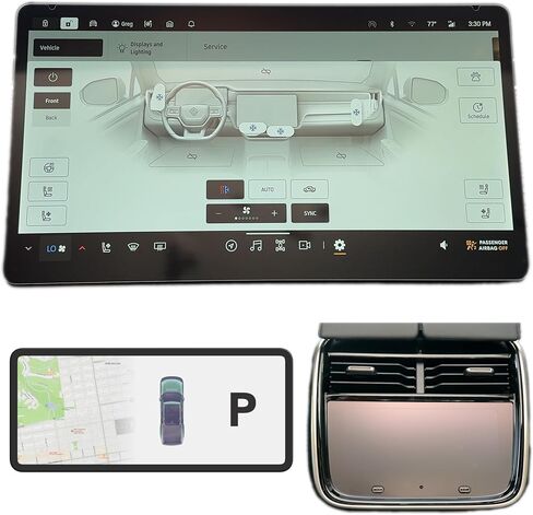 3-Pack Screen Protectors for Rivian R1T & R1S (2022–2025 Gen1/Gen2) – Matte Anti-Glare & Anti-Fingerprint, 9H Hardness Touchscreen Covers for Main, Dash & Rear Displays (Matte) in Saudi Arabia