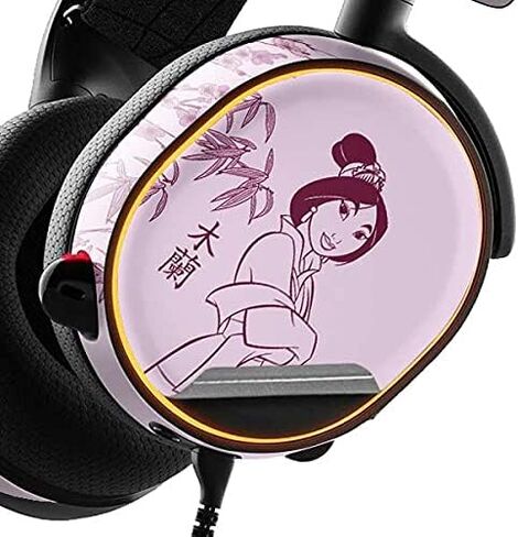 Skinit Decal Audio Skin Compatible with SteelSeries Arctis 3 - Officially Licensed Disney Mulan Character Art Design in Saudi Arabia