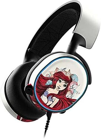 غلاف صوتي لصائق Skinit متوافق مع SteelSeries Arctis 3 - تصميم توضيحي مرخص رسميًا من Disney The Little Mermaid Ariel in Saudi Arabia