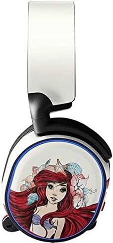 غلاف صوتي لصائق Skinit متوافق مع SteelSeries Arctis 3 - تصميم توضيحي مرخص رسميًا من Disney The Little Mermaid Ariel in Saudi Arabia