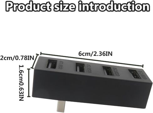 4 منافذ USB Hub 2.0 لسلسلة Xbox X/S، محول توسيع موزع USB عالي السرعة متوافق مع وحدة تحكم Xbox Series X/S in Kuwait