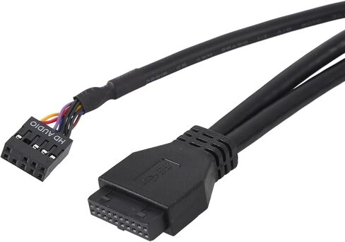 موزع USB للوحة الأمامية 5.25 بوصة، 3 منافذ (2 منفذ USB + 1 منفذ صوت عالي الدقة) محول لوحة أمامية 19 دبوس، USB 3.2 GEN1 بسرعة 5 جيجابت في الثانية، صوت 9 دبابيس، محور USB داخلي لحقيبة الكمبيوتر in Kuwait