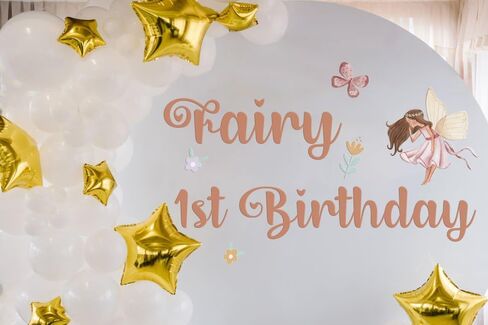 Fairy 1st Birthday Wall Decal Fairy First Birthday Party Decorations Butterfly Fairy Balloon Arch Stickers Flowers Garland Baby Shower Anniversary Baby Shower Party Supplies in Kuwait