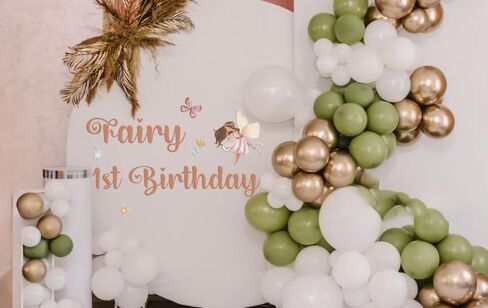 Fairy 1st Birthday Wall Decal Fairy First Birthday Party Decorations Butterfly Fairy Balloon Arch Stickers Flowers Garland Baby Shower Anniversary Baby Shower Party Supplies in Kuwait