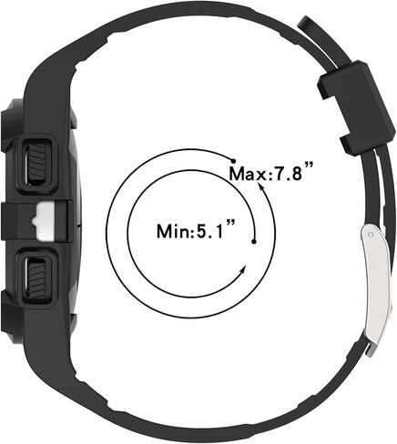 INF Watch Strap for Samsung Galaxy Watch 4/5 40mm Transparent with Bumper Case Soft Breathable Sport Adjustable Replacement Strap in Saudi Arabia