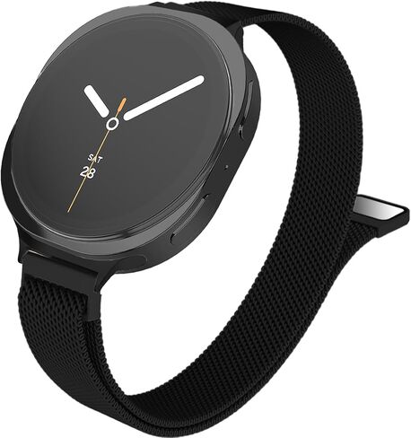 Slim Metal Band Compatible with Samsung Galaxy Watch 8 40mm 44mm/Galaxy Watch 8 Classic 46mm,Mesh Magnetic Stainless Steel Strap Milanese Loop Wristband Women Men in Saudi Arabia