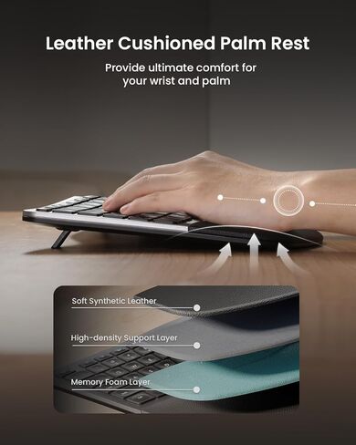 ProtoArc EKM01 Ergonomic Keyboard Mouse and CS100 Portable Laptop Stand for Desk in Saudi Arabia